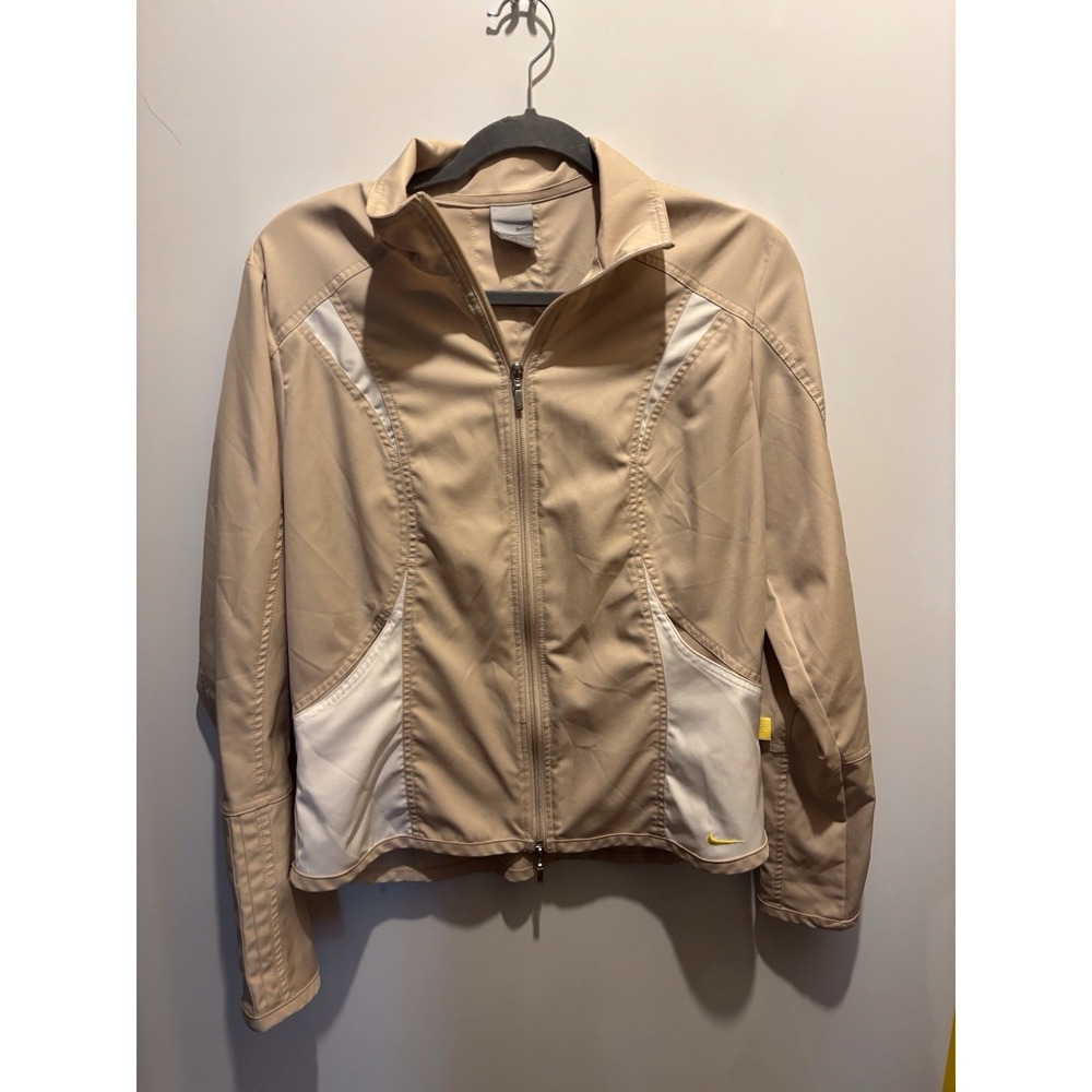 Nike Tan Jacket Women's Size L Windbreaker